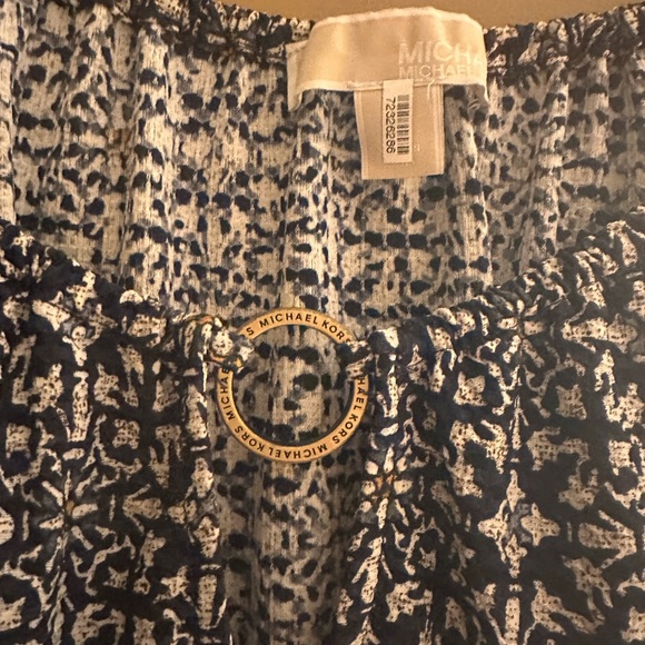 Michael Kors Blue and White blouse - Picture 2 of 2